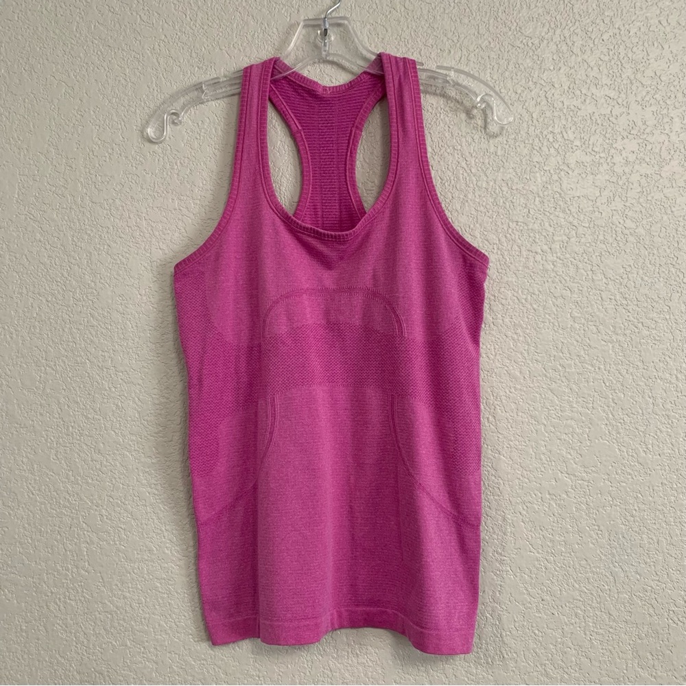Lululemon Swiftly Tech Tank Top Womens 8 Pink Racerback Yoga Activewear Athletic